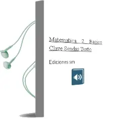 Descargar AudioLibro Matemática. 2 Básico. Clave Sendas. Texto  de Ediciones Sm año 2004
