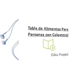 Descargar AudioLibro Tabla de Alimentos para Personas con Colesterol de Edita Pospisil año 2011