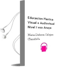 Descargar AudioLibro Educación Plástica, Visual e Audiovisual. Nivel i. Eso. Anaya de María Dolores Callejón Chinchilla año 2015