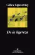 AudioLibro De la Ligereza de Gilles Lipovetsky