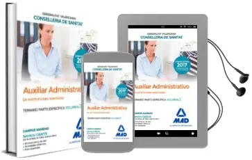 Descargar AudioLibro Auxiliar Administrativo de la Conselleria de Sanitat de la Generalitat Valenciana: Temario Parte Especifica (Vol. 2) de Varios Autores año 2017