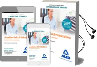Descargar AudioLibro Auxiliar Administrativo de la Conselleria de Sanitat de la Generalitat Valenciana: Test Parte Especifica de Varios Autores año 2017